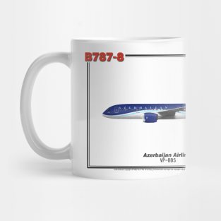 Boeing B787-8 - Azerbaijan Airlines (Art Print) Mug